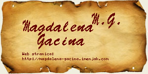Magdalena Gaćina vizit kartica